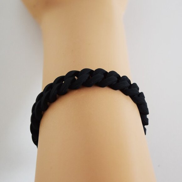 Marc Jacobs Rubber Silicone Bracelet in Black - Picture 5 of 6